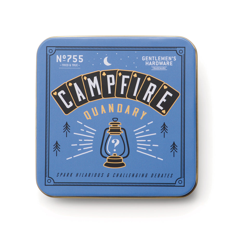 Gentlemen's Hardware Campfire Quandary tin package with creative design