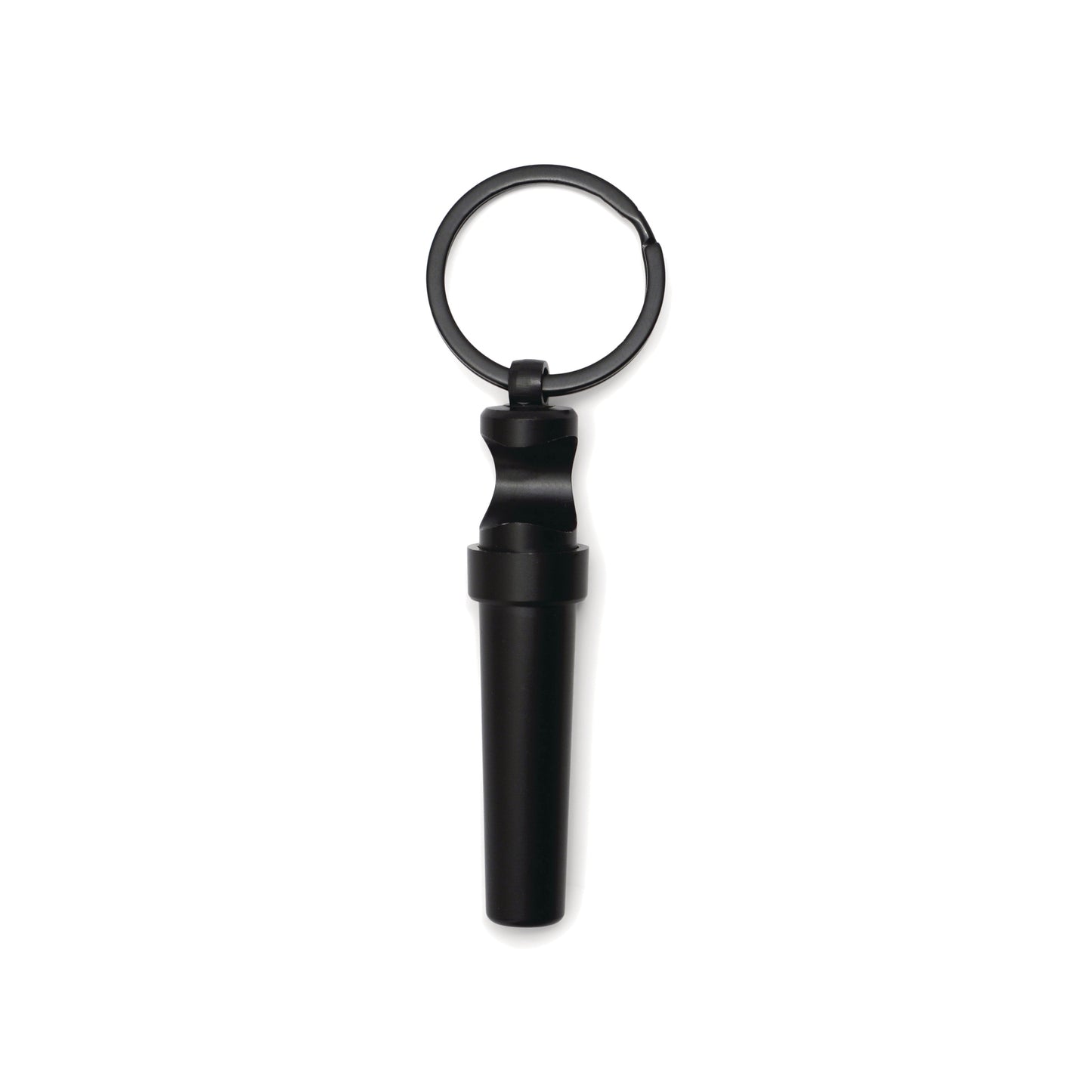 Keychain Corkscrew collapsed on white background