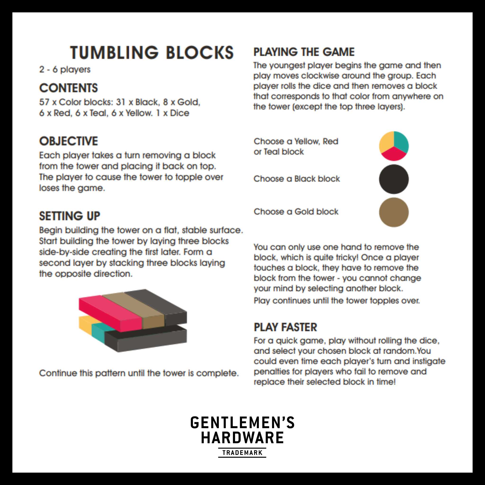 Wooden Tumbling Blocks – Gentlemen's Hardware