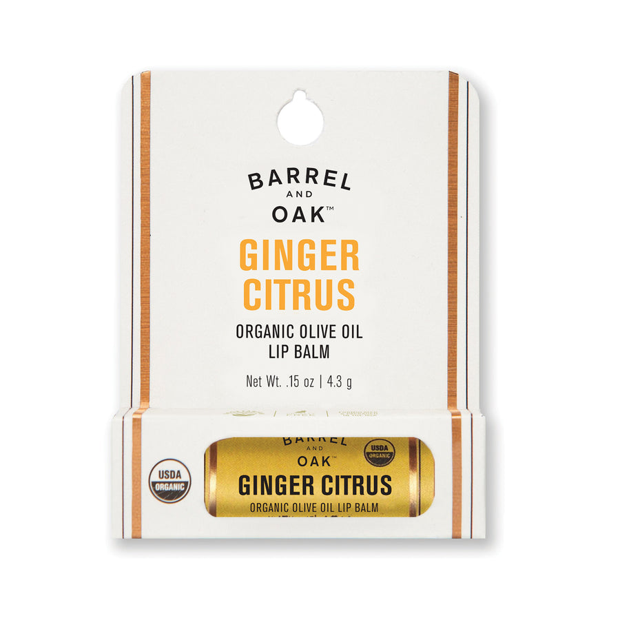 Olive Oil Lip Balm - Ginger Citrus .15 oz.