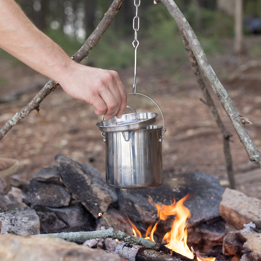 Campfire cooking pot