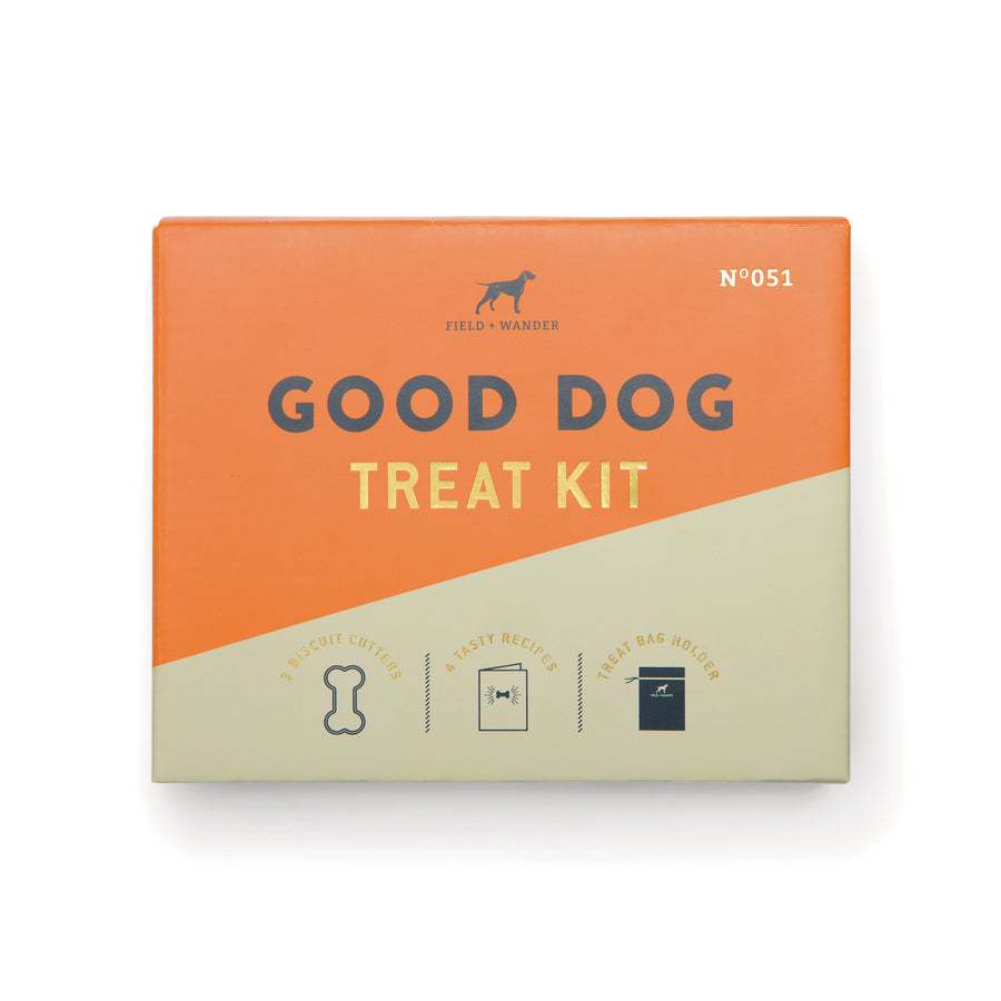 Good Dog Treat Kit box front with logo, SKU and icons