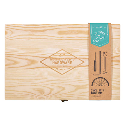 Bicycle Tool Kit with Wooden Box