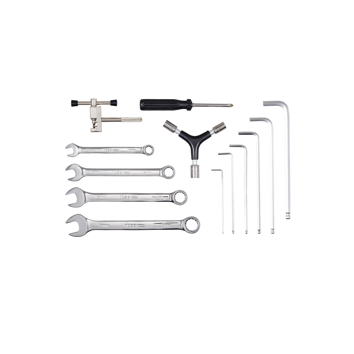 Bicycle Tool Kit with Wooden Box