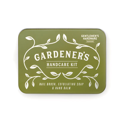 Gentlemen's Hardware Gardenher's Handcare Kit gift tin with logo and vine design