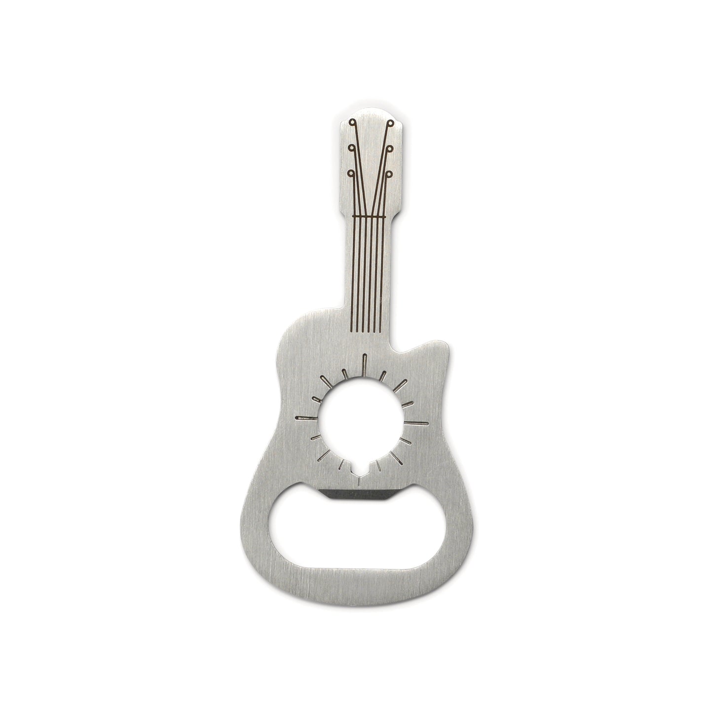 Gentlemen's Hardware Guitar Bottle Opener on white surface