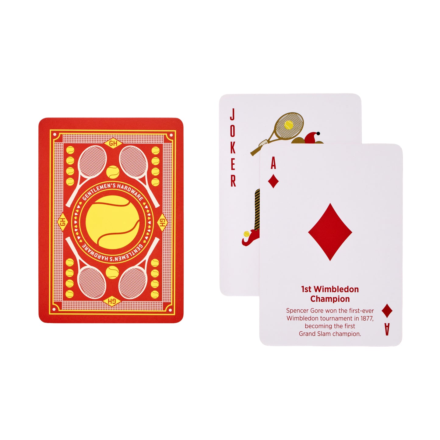 Tennis Themed Playing Cards Gentlemen's Hardware