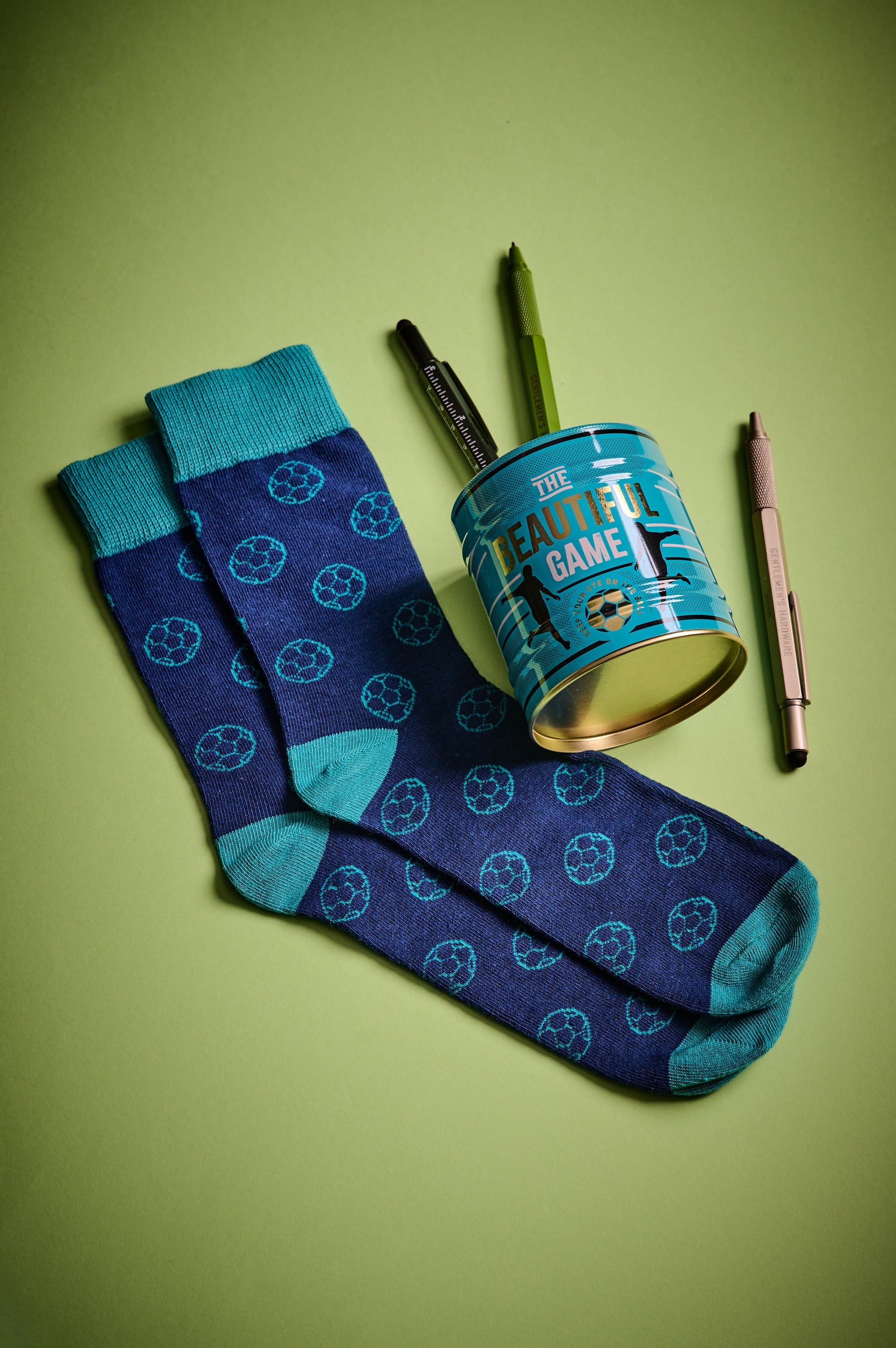 Socks in a Can - Soccer Gentlemen's Hardware