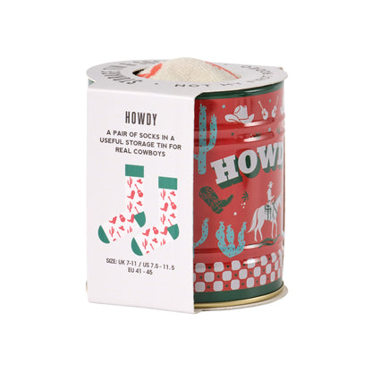 Socks in a Can HOWDY Gentlemen's Hardware