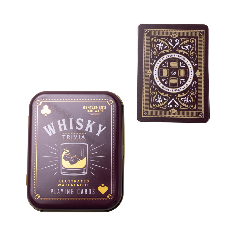Whisky Trivia Playing Cards and travel tin