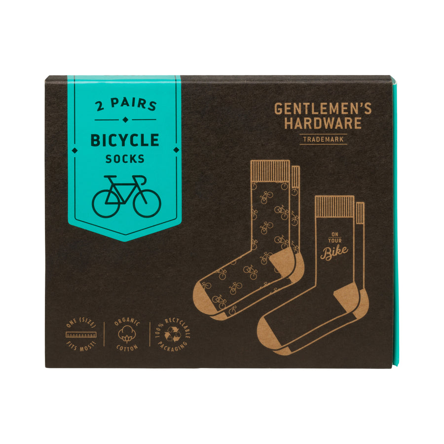 Set of 2 Bike Crew Socks front of box