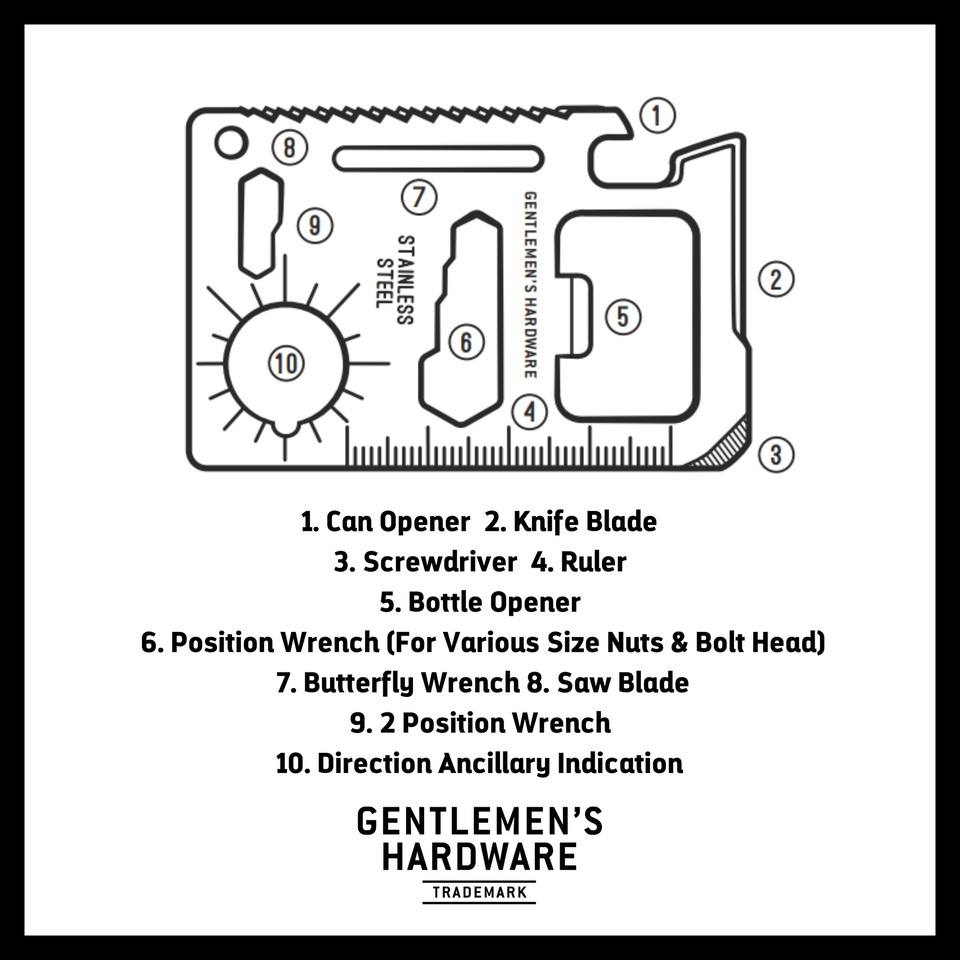 Credit Card Multi-Tool – Gentlemen's Hardware