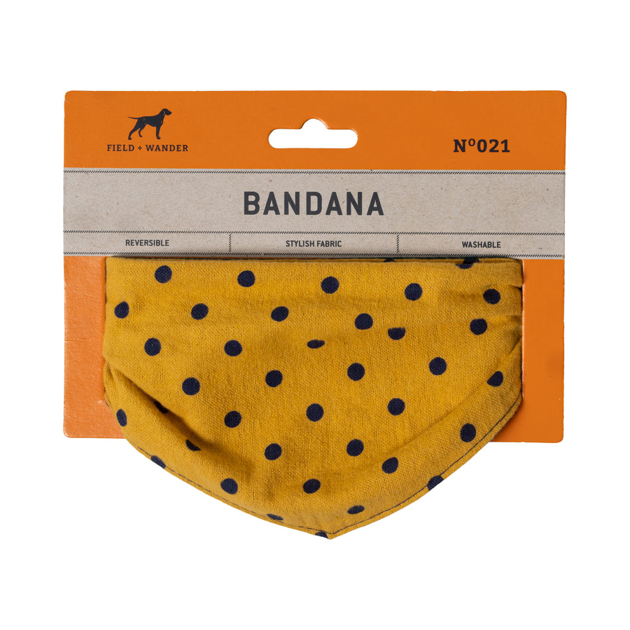 Reversible Dog Bandana-polkadot in package