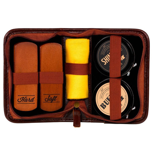 Navy Shoe Shine Kit