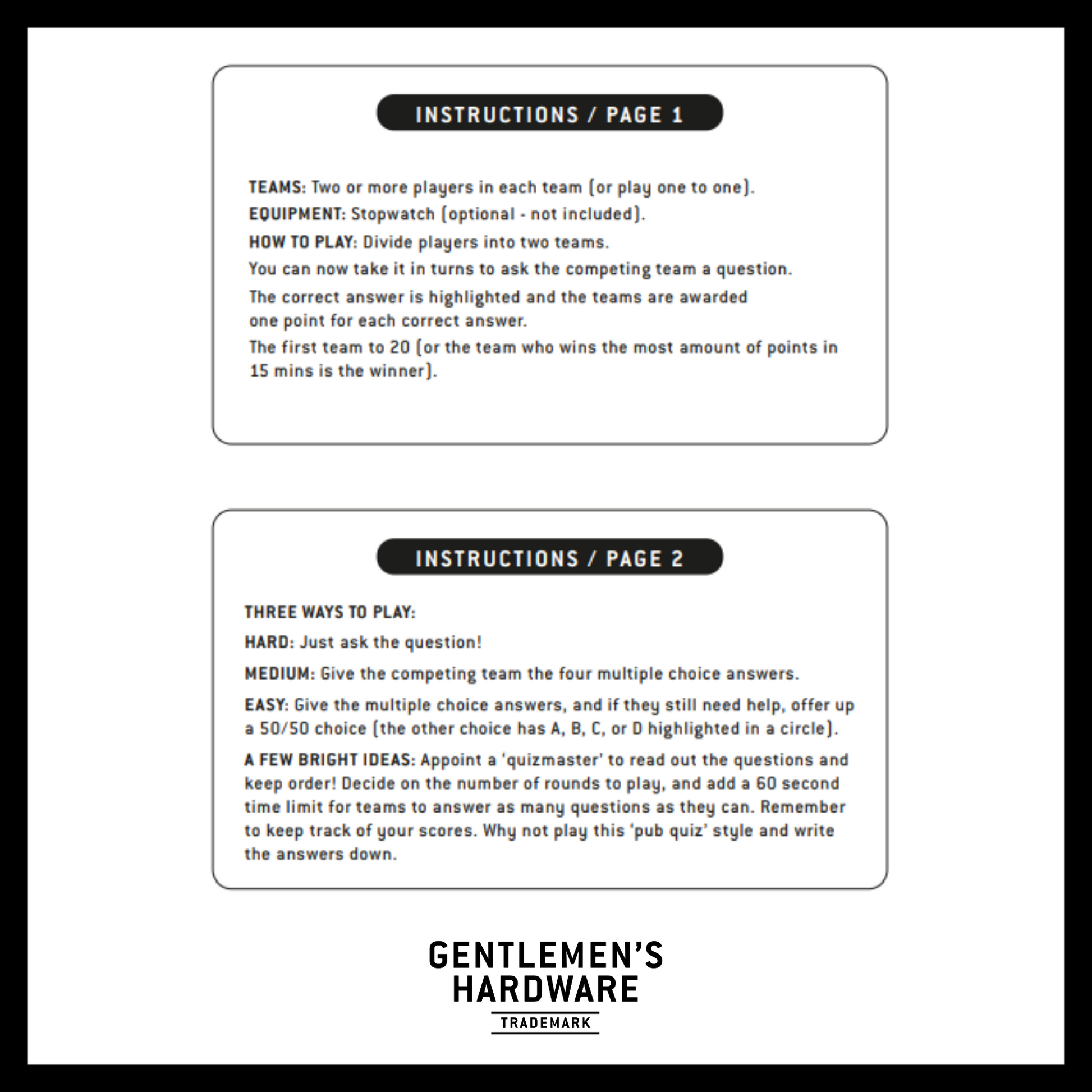 Gift Card | Confronta prezzi | Funny stocking filler - Etsy ItaliaGentleman's Trivia Card Quiz Game - Moustache Tin Gift Funny Gift Card | Confronta prezzi | Funny stocking filler - Etsy ItaliaGentleman's Trivia Card Quiz Game - Moustache Tin Gift Funny