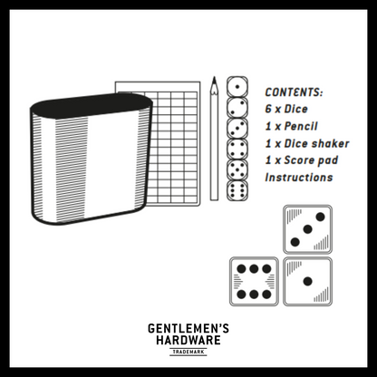 push your luck dart game with information about the contents of the product