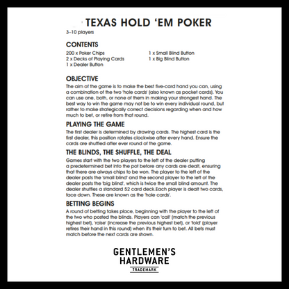 instructions on how to play texas hold em poker with contents, objective, how to play poker, and steps to play