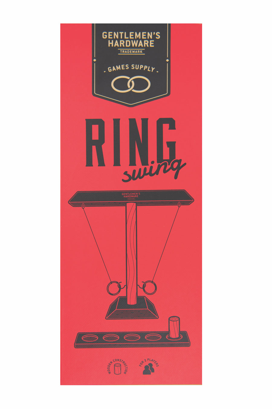 Ring Swing Game box with image of game and the Gentlemen's Hardware logo