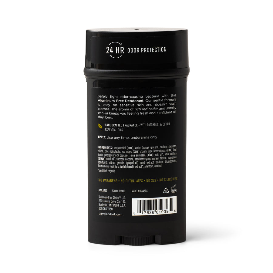 24-Hour Deodorant - Bourbon Cedar 2.7 oz.
