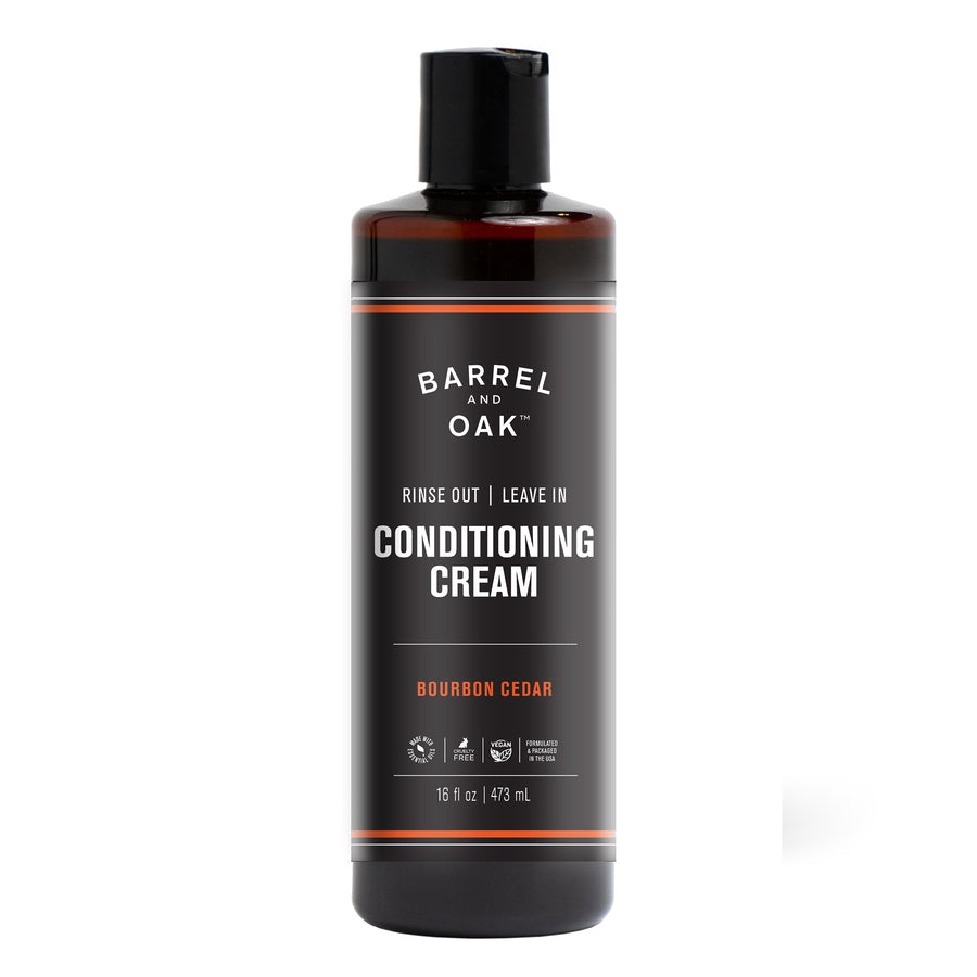 Rinse Out/Leave In Conditioning Cream - Bourbon Cedar 16 oz.